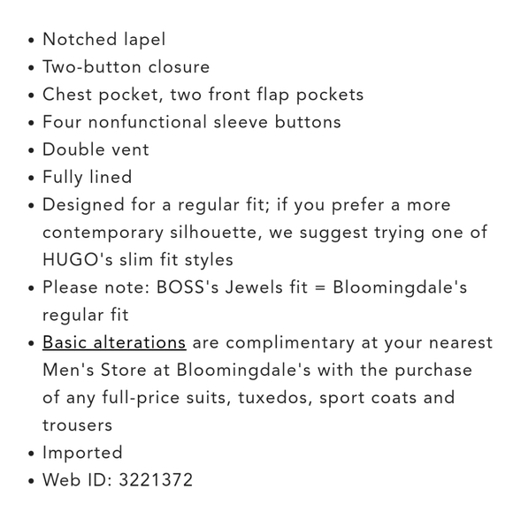 Hugo Boss Men's Jewel Basic Blazer Black Size 38R - Picture 5 of 8